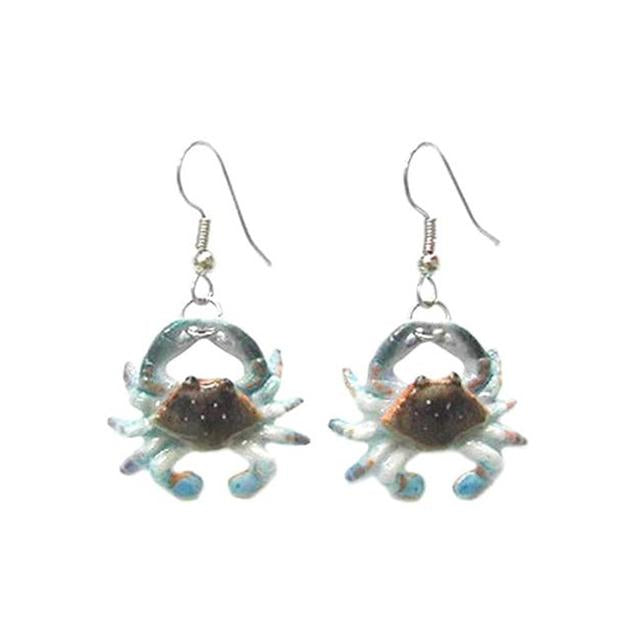 Blue Crab Porcelain Earrings Porcelain Earrings Blue Planet Jewelry