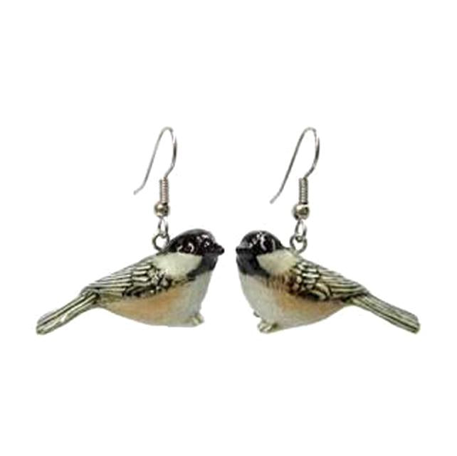 Chickadee Porcelain Earrings Porcelain Earrings Blue Planet Jewelry