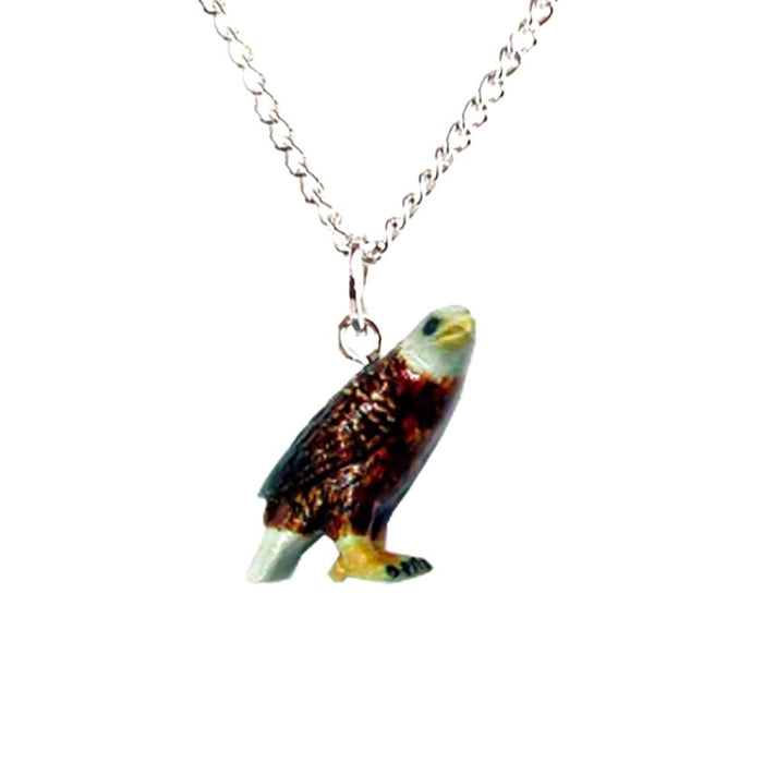 Bald Eagle Pendant - Porcelain Pendant - Blueplanetjewelry.com