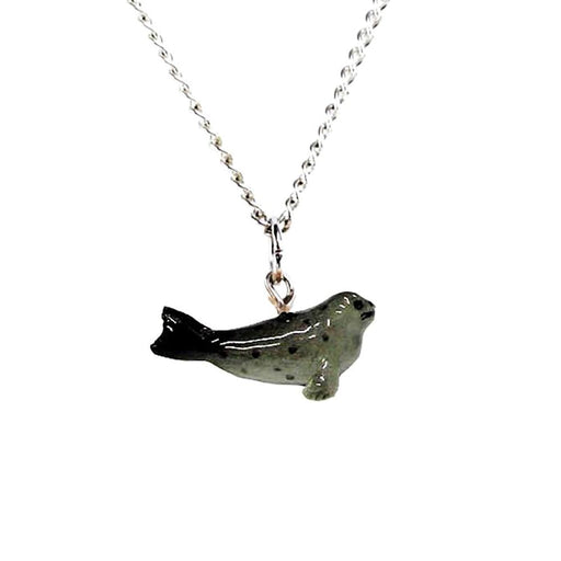 Harbor Seal Pendant Porcelain Pendant Blue Planet Jewelry