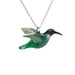 Hummingbird Pendant Porcelain Pendant Blue Planet Jewelry