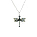 Blue Dragonfly Pendant Porcelain Pendant Blue Planet Jewelry
