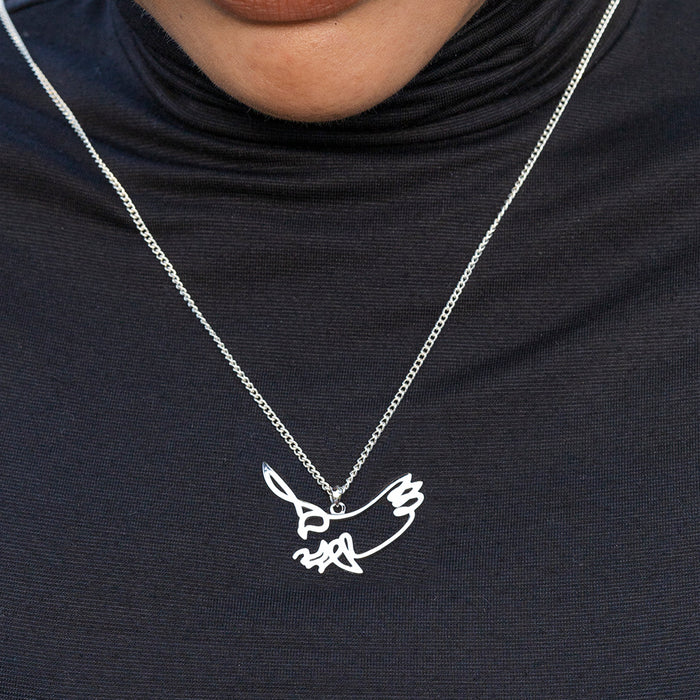 Silver Wire Eagle Pendant