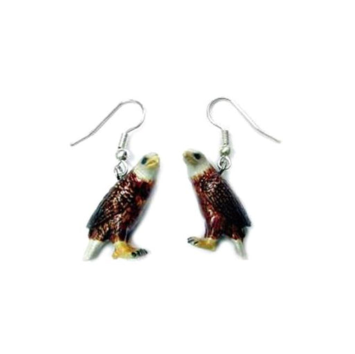 Bald Eagle Porcelain Earrings Porcelain Earrings Blue Planet Jewelry