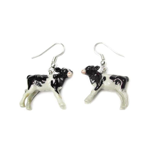 Cow Porcelain Earrings Porcelain Earrings Blue Planet Jewelry