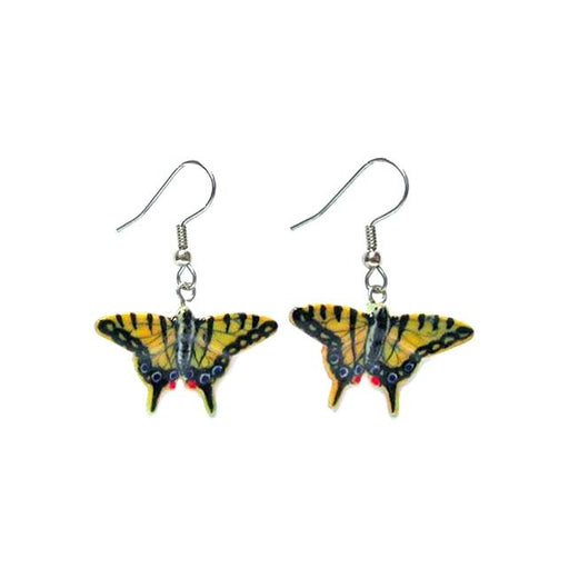 Tiger Swallowtail Butterfly Porcelain Earrings Porcelain Earrings Blue Planet Jewelry