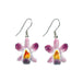 Magenta Orchid Porcelain Earrings - Porcelain Earrings - Blueplanetjewelry.com