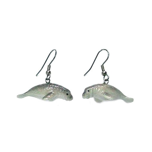 Manatee Porcelain Earrings Porcelain Earrings Blue Planet Jewelry