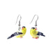 Goldfinch Porcelain Earrings Porcelain Earrings Blue Planet Jewelry