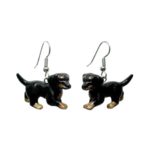 Dachshund Dog Porcelain Earrings - Porcelain Earrings - Blueplanetjewelry.com
