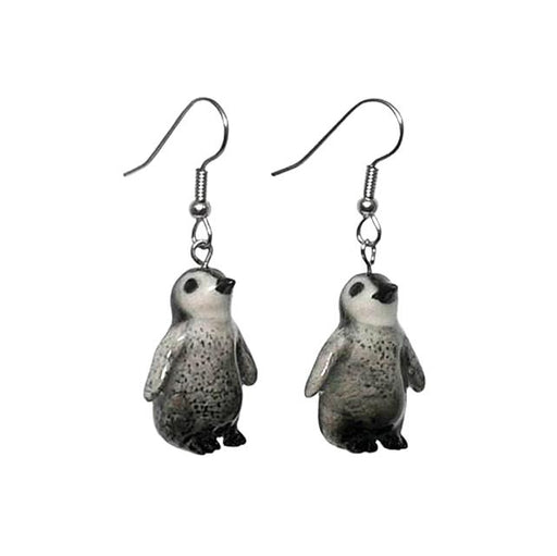 Penguin Chick Porcelain Earrings Porcelain Earrings Blue Planet Jewelry