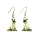 Ragdoll Cat Porcelain Earrings Porcelain Earrings Blue Planet Jewelry