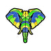 African Elephant Stylized Enamel Pin - Stylized Enamel Pin - Blueplanetjewelry.com