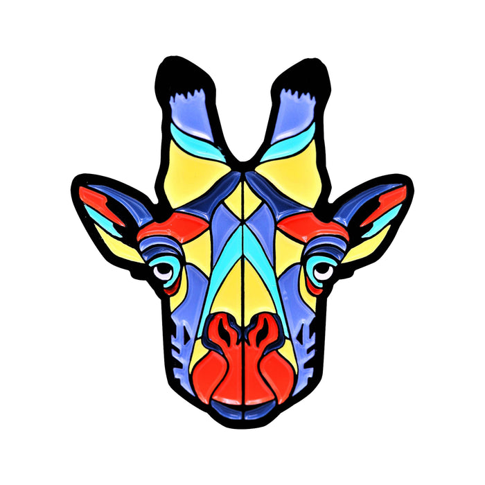 Giraffe Stylized Enamel Pin - Stylized Enamel Pin - Blueplanetjewelry.com