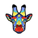 Giraffe Stylized Enamel Pin - Stylized Enamel Pin - Blueplanetjewelry.com