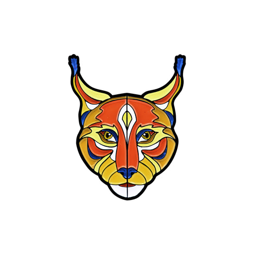 Lynx Stylized Enamel Pin - Stylized Enamel Pin - Blueplanetjewelry.com