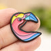 Flamingo Stylized Enamel Pin - Stylized Enamel Pin - Blueplanetjewelry.com