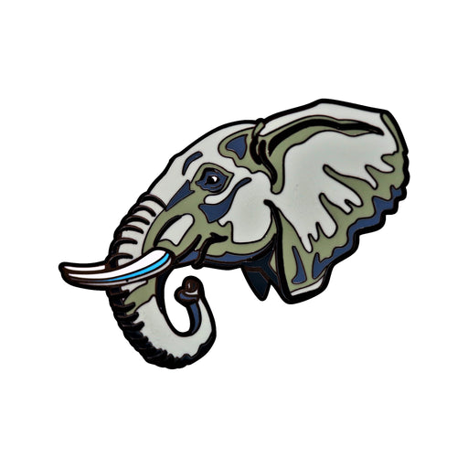 African Elephant Realistic Enamel Pin - Realistic Enamel Pin - Blueplanetjewelry.com