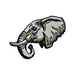 African Elephant Realistic Enamel Pin - Realistic Enamel Pin - Blueplanetjewelry.com