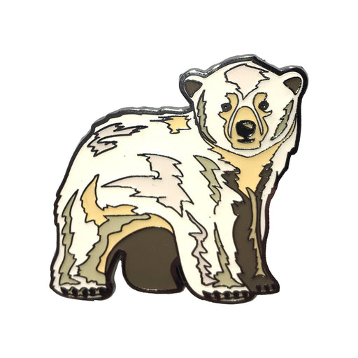 Polar Bear Cub Realistic Enamel Pin - Realistic Enamel Pin - Blueplanetjewelry.com