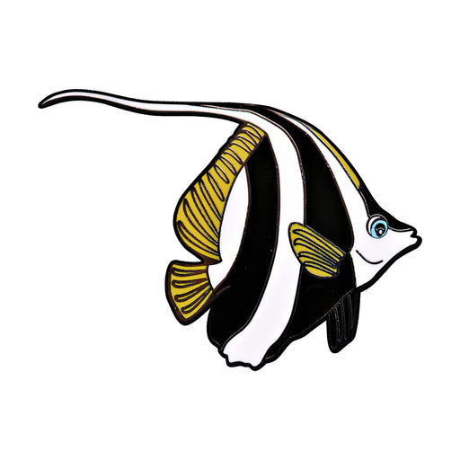 Moorish Idol Realistic Enamel Pin - Realistic Enamel Pin - Blueplanetjewelry.com