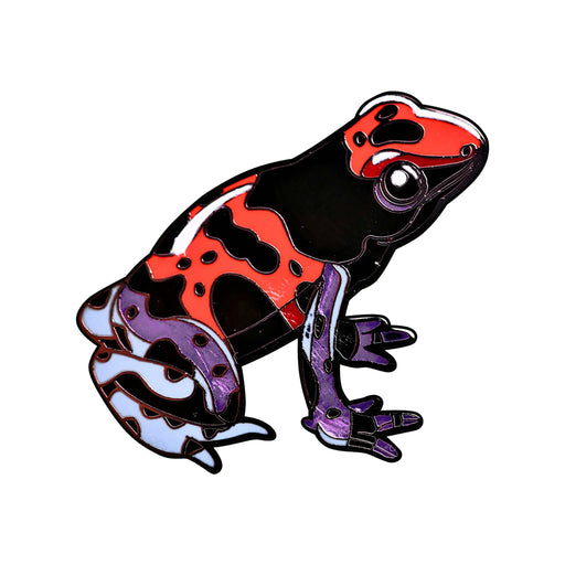 Red Dart Frog Realistic Enamel Pin - Realistic Enamel Pin - Blueplanetjewelry.com