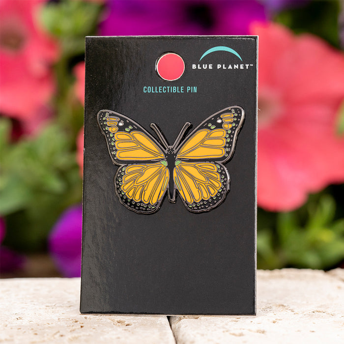 Monarch Butterfly Realistic Enamel Pin - Realistic Enamel Pin - Blueplanetjewelry.com