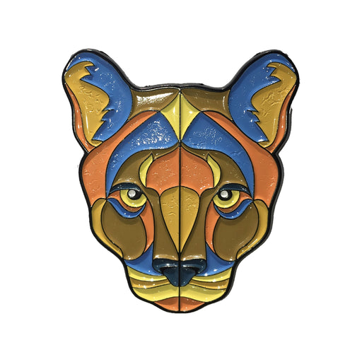 Mountain Lion Stylized Enamel Pin - Stylized Enamel Pin - Blueplanetjewelry.com