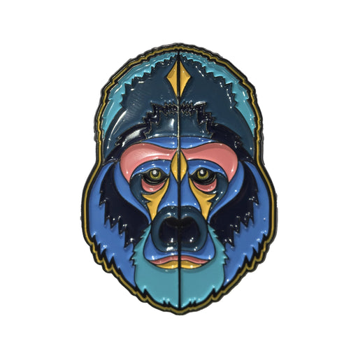 Gorilla Stylized Enamel Pin - Stylized Enamel Pin - Blueplanetjewelry.com