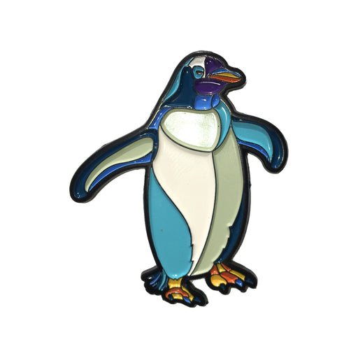 Gentoo Penguin Stylized Enamel Pin - Stylized Enamel Pin - Blueplanetjewelry.com