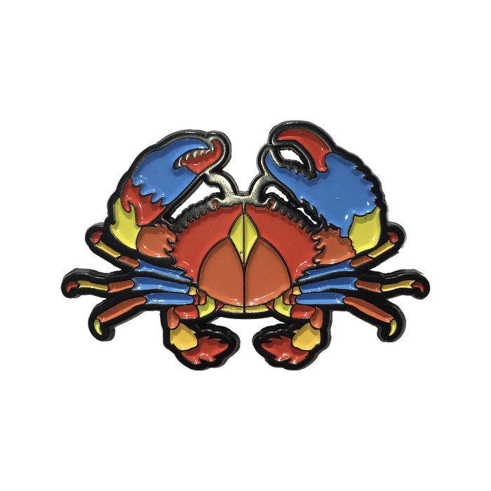 Crab Stylized Enamel Pin - Stylized Enamel Pin - Blueplanetjewelry.com