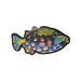 Triggerfish Stylized Enamel Pin - Stylized Enamel Pin - Blueplanetjewelry.com