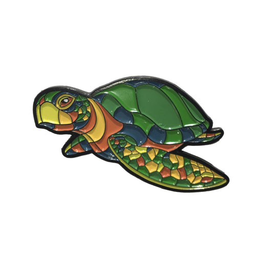 Sea Turtle Stylized Enamel Pin - Stylized Enamel Pin - Blueplanetjewelry.com