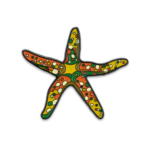 Sea Star Stylized Enamel Pin - Stylized Enamel Pin - Blueplanetjewelry.com