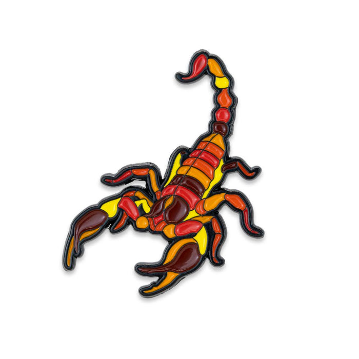 Scorpion Stylized Enamel Pin - Stylized Enamel Pin - Blueplanetjewelry.com