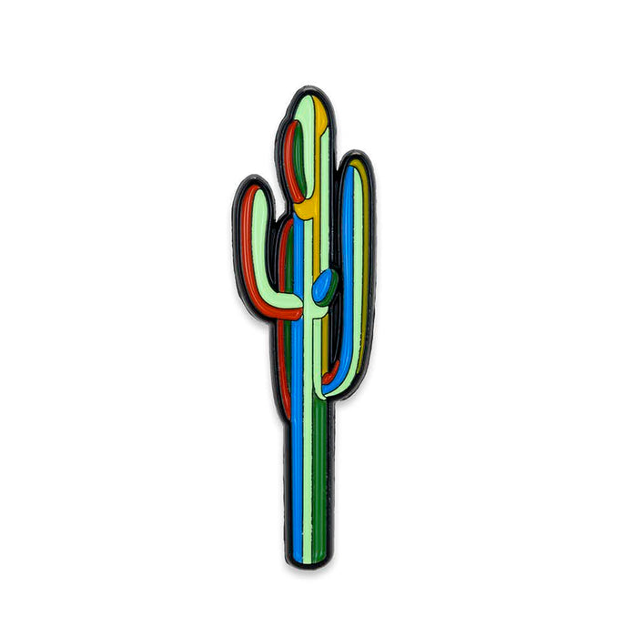 Saguaro Stylized Enamel Pin - Stylized Enamel Pin - Blueplanetjewelry.com