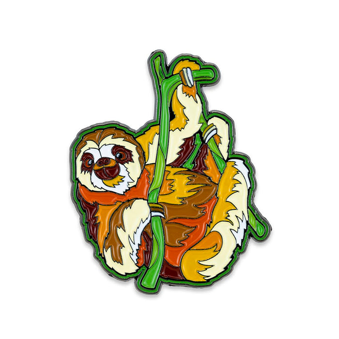 Sloth Stylized Enamel Pin - Stylized Enamel Pin - Blueplanetjewelry.com