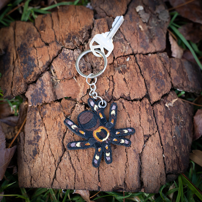 Tarantula Embroidered Keychain