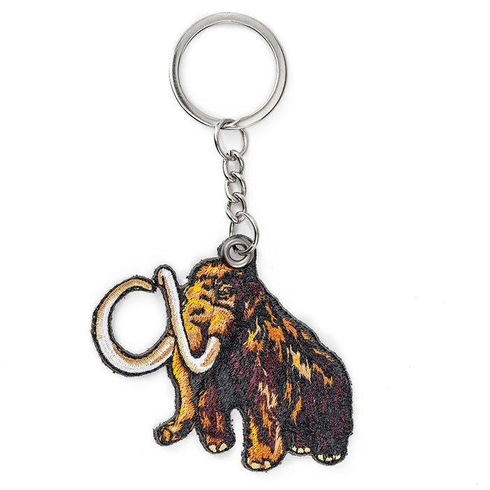 Wooly Mammoth Embroidered Keychain