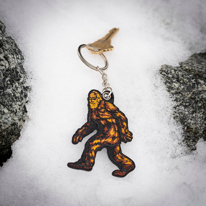 Bigfoot Embroidered Keychain