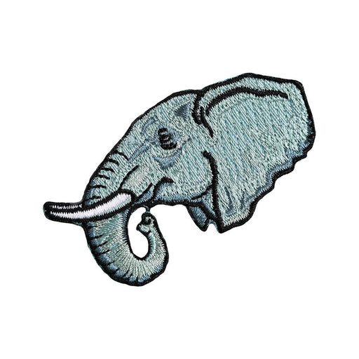 African Elephant Head Patch - Embroidered Patch - Blueplanetjewelry.com