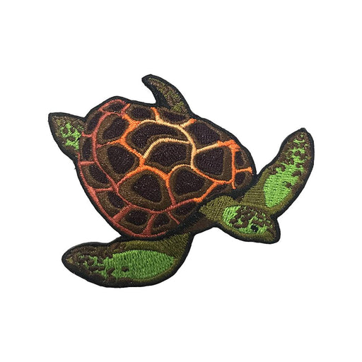 Green Sea Turtle Patch - Embroidered Patch - Blueplanetjewelry.com