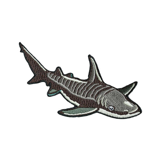 Tiger Shark Patch - Embroidered Patch - Blueplanetjewelry.com