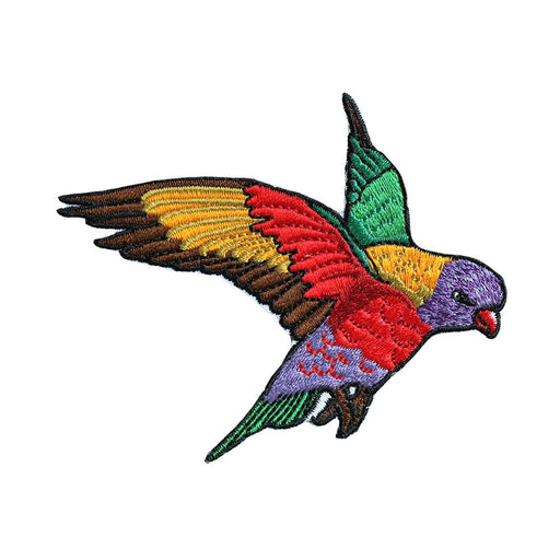 Lorikeet Patch - Embroidered Patch - Blueplanetjewelry.com