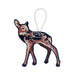 Deer Fawn Embroidered Ornament - Embroidered Ornament - Blueplanetjewelry.com