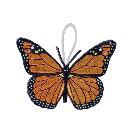 Monarch Butterfly Embroidered Ornament - Embroidered Ornament - Blueplanetjewelry.com