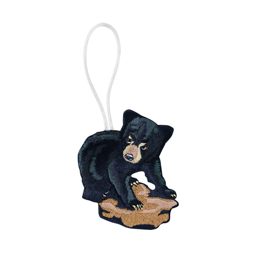 Black Bear Cub Embroidered Ornament - Embroidered Ornament - Blueplanetjewelry.com