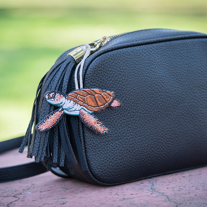 Hawksbill Sea Turtle Embroidered Ornament - Embroidered Ornament - Blueplanetjewelry.com