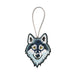 Wolf Embroidered Ornament - Embroidered Ornament - Blueplanetjewelry.com