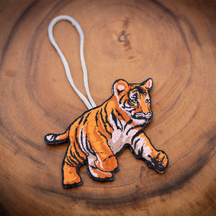 Tiger Cub Embroidered Ornament - Embroidered Ornament - Blueplanetjewelry.com